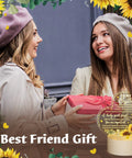 Acrylic Night Light Gift For Friends For Her Birthday Party Bestie BFF Sister Flower Lamp With Warm Colors LED Base