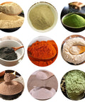 Top Shelf Electric Vibrating Sifter Screen Shaker Machine With Beefy Stainless Steel Build And Killer 20 80 100 Mesh Sieves powders in various bowls.