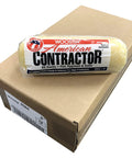Thirty Six Pack Nine Inch Paint Roller Covers With Three Quarter Inch High Lift Nap on cardboard box, ideal for tough DIY contractors.