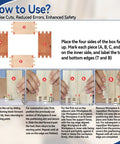 How to use the Rock Solid Box Joint Jig For Router Table Featuring Finger Joint Indexing Keys, showing steps and labels for accurate cuts.