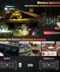8 Gang Wireless Switch Panel With Remote Control Pod Waterproof Toggle Momentary Pulsed Relay System for Off Road Trucks promo