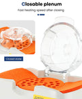 Pro Grade Optical Frame Warmer Equipped With Ceramic Hot Air System For Eyewear Frames showing closable plenum in closed state.