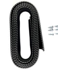 Carbon Fiber Look Front Bumper Lip Universal 8.2 Ft Splitter Spoiler Side Skirt For Cars And Trucks, Waterproof Rubber Trim
