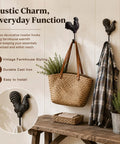 Vintage Cast Iron Rooster And Hen Wall Hooks Bring A Sick Farmhouse Vibe To Your Mudroom Kitchen Or Entryway With These Gutsy Decorative Hooks