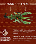 Slayer 28 Piece Fishing Kit With 20 Crawdad Bodies And 8 Size 6 Long Shank Hooks Perfect For Small Streams And Lakes Catches All Species White Mimics Tiny Crawfish For A Slow Fall And Natural Action That Draws Big Bites In Quiet Waters.