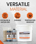 FlexSet Rapid Concrete Repair Kit Self Leveling Epoxy Cement For Driveways Foundations Large Cracks And Outdoor Repairs Gray 3 Gallon