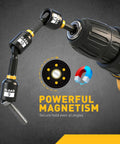 86 Piece Magnetic Screwdriver Set With Torx Slotted Phillips Precision Drivers showing flexible bit holder and magnet.