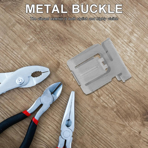 Badass Solar Panel Mounting Clips And Stainless Steel Clamps With Ultra Rugged Weatherproof Hardware, displayed with pliers.