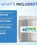 6x7 Inch Insulated Bubble Mailers Pack Of Forty For Cold Shipping Waterproof Thermal Lining Keeps Food And Temperature Sensitive Goods Fresh Perfect For Chocolates Supplements Snacks And Small Biz Shipments