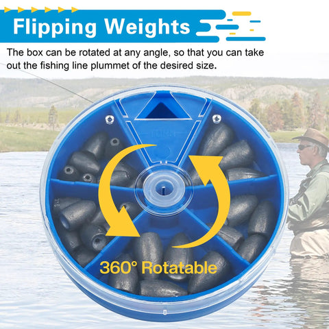 bullets for fishing tackle box Newk 188PCS Accessories Kit, Jig Hooks, Bullet Bass Casting Sinker Weights, Fishing Swivels Snaps, Sinker Slides, Fishing Set with Portable easy to access TOPFORT 187/230pcs Fishing Accessories Kit
