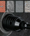 DECKRKAT 2-1/2 in concrete hole saw kit with SDS Plus shank, black teeth, 2 center bits for concrete/brick/stone.