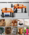 Desktop 3.5W Laser Engraver And Cutter Machine Featuring Plug And Play Design showcasing various engraved designs and projects.
