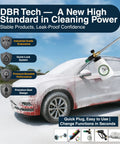 Car being cleaned with Pressure Washer Quick Connect Kit With M22 14mm Brass Adapter Set attached to spray gun.