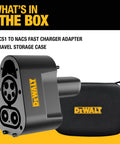 Ride Green Everywhere With This Game Changing Ccs1 To Nacs Dc Fast Charging Adapter For Tesla Models Featuring 350 Amp Power Delivery and travel case
