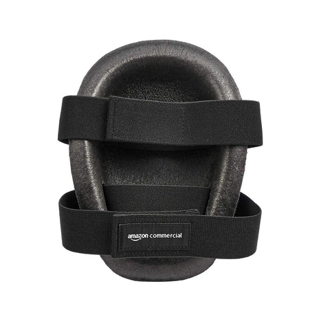 Non-Marring Polyester Cap Knee Pads One Pair Black Heavy Duty Work Gear With Soft Foam Cushioned Interior Fully Adjustable Straps