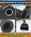 36V Twist Throttle Grip Replacement With LCD Voltage Display And Cruise Control Button detail, plug-and-play 6-pin connector visible