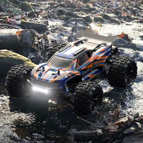 1:16 Scale Ready-To-Run Fast Remote Control Car Beast Mode Monster Truck With 4WD All Terrain Off Road Power And High Speed