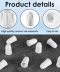 36 white ceramic wire connectors for 22-14 AWG, porcelain twist caps for high-temp electrical repairs (large size)
