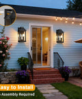 Rock Solid Solar Porch Light Outside With Smart Motion Sensor And Dusk To Dawn Auto Switch for front door and pathway illumination.