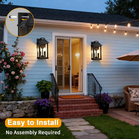 Rock Solid Solar Porch Light Outside With Smart Motion Sensor And Dusk To Dawn Auto Switch for front door and pathway illumination.