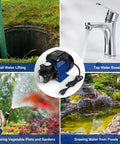 Heavy Duty 1/2Hp Cast Iron Water Transfer Pump Delivers 570Gph Steady Flow And 118Ft Head used for well water lifting and garden irrigation.