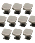 Hella Stylish Cabinet Knobs For Fast Kitchen Refresh And Bathroom Vanity Drawers Heirloom Silver Zinc Construction 1-1/8 Inch Spread 60 Pack Bundle No Fuss Assembly Sweet Upgrade Design, set of ten knobs