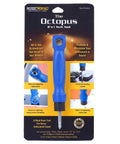 Octopus 8 In 1 Tech Tool With Five Hex Wrenches 10mm 12mm 14mm Half Inch And Seven Sixteenth Inch, blue ergonomic grip