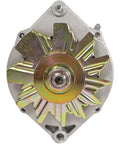 Front view of One Wire 12V Marine Alternator, 42 Amp Replacement For OMC Mercruiser Inboard Engines Like 3.0L 3.8L 4.3L 5.0L CW Rotation