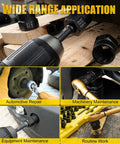 Beast 35 Piece Bolt Extractor Kit For Removing Damaged Rusted Frozen Or Rounded Off Bolts Nuts And Screws in use in automotive and machinery maintenance.