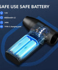 3 In 1 Cordless Air Duster And Mini Vacuum With LED Light USB C Rechargeable internal battery view