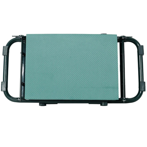 Top view of Garden Kneeler And Seat Bench With Two Free Tool Pouches Foldable Stool Multipurpose Gardening Kneeling Pad