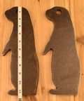 AR500 Steel Prairie Dog Silhouette Targets 2 Pack 4x11 Half Inch Thick Rifle Rated For High Caliber Shooting Durable Targets