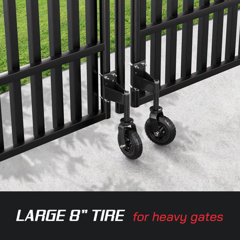 Heavy Duty Gate Wheel For Swinging Fences, 8 Inch Caster Wheel For Wooden Or Metal Tube Gates, Prevent Sagging