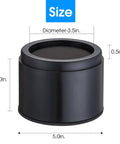Bed Risers 3 Inch Lift Round Heavy Duty 4 Pack Elevates Up To 10000 Lbs Per Leg Safe Sturdy with dimensions labeled