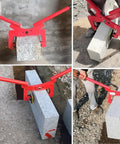 Badass Heavy Duty Granite Moving Clamps And Stone Paver Lifter With Tough Manganese Steel Build And Non Slip Rubber Jaws lifting granite slabs.