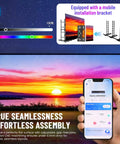 Mobile installation bracket and sunset view featuring Heavy Duty Rental Led Videowall Panel P481 Ip65 Weatherproof Grade.