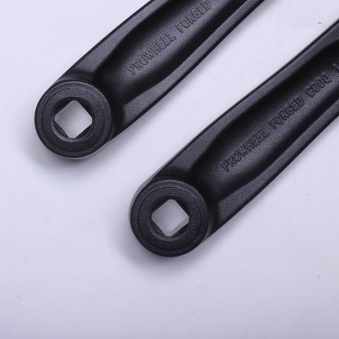 Square Hole Ebike Crank Arm Forged Alloy 6061 For Mid Mounted Motors 127mm 140mm 152mm 160mm 165mm 170mm 175mm Beefy High Strength Durable Torque Ready Replacement black pair