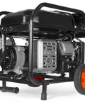 Dual Fuel Portable Generator With Electric Start And CO Watchdog, Power Up On Gas Or Propane, 5,600 Peak Watts, side view