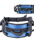 Padded Gait Belt With Seven Grips For Seniors, Non Slip Transfer Belt For Elderly, shown with handles and adjustable straps.