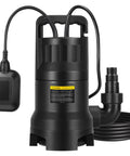 Three Quarter Horsepower Submersible Sump Pump With Float Switch 2820 GPH Heavy Duty Utility Pump for drainage and debris handling