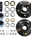 Sweet Heavy Duty 2 Pack Boat Trailer Idler Hub Kit 3500 Lbs with tapered axles and sealed bearings for marine use.