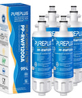 Four Pack Replacement Fridge Water Filter For LG LT700P RFC 1200A And Kenmore Elite 469690 LFX28968ST RWF1052 RWF1200A