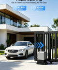 Smart Sliding Gate Opener With Wifi Bluetooth App Control For Up To 40 Ft And 1800 Lb Gates featuring rapid opening and sleek design.
