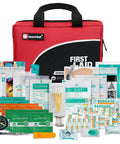 Must Have 160 Piece First Aid Kit With Ice Pack Emergency Blanket And Moleskin Pad Ultra Lightweight Travel Ready Set displayed