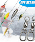 Beefy Ball Bearing Fishing Swivel Snaps With Oval Split Rings 25Pcs Set Heavy Duty High Strength Power Snap Swivels Quick Change Lure Connectors For Saltwater And Freshwater Tackle 30Lbs To 125Lbs, stainless steel