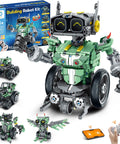 Totally Fun 727-Piece 5in1 Robot Car Kit With Remote Control For Kids Aged 8 To 14 - STEM Coding Robotics Toy, Buildable Models