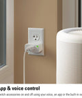 Matter Over Thread Smart Plug With App And Voice Control For Privacy First Home Automation in wall outlet, real-time monitoring