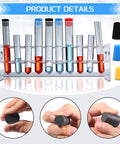 Premium JTAREA 16 Value Kit With Tapered Rubber Stopper Assortment And Colorful Silicone Plugs For Lab Flasks Chemistry Experiments Wear Resistant Solid Seals Not Easy To Deform Durable Stoppers, rubber and silicone lab stoppers