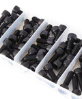 Tray of Hex Socket Head Cap Screws Kit M8 X 12mm 16mm 18mm 20mm 25mm 12.9 Grade Alloy Steel Black Oxide Finish Metric Allen Drive