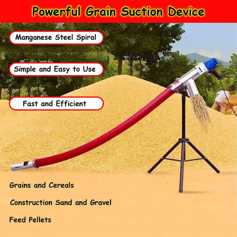 All In One High Capacity Animal Feed Conveyor And Grain Auger For Home Farm And Factory Use displayed on farmland